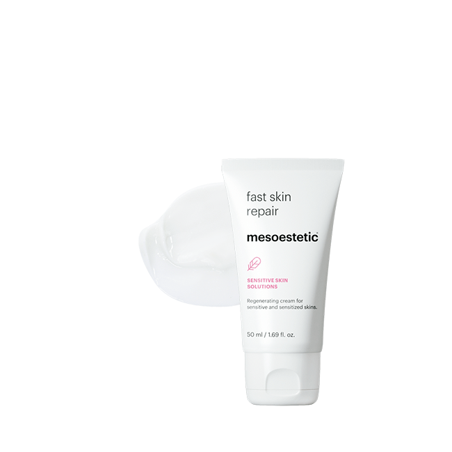 Mesoestetic Fast Skin Repair 50ml post-procedure repair cream, available at Revive Aesthetic Spa Pretoria