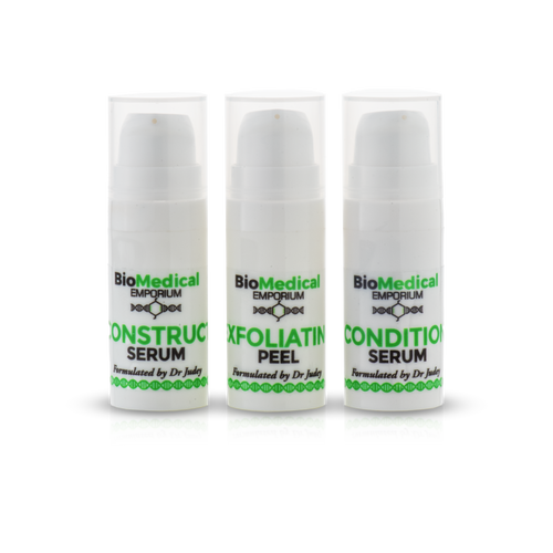 Home Exfoliating Peel Set 3x15ml — Biomedical Emporium AHA peel for smoother, brighter skin texture