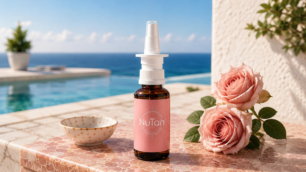 NuTan Advanced Nasal Spray 30ml Pink Label tanning nasal spray bottle