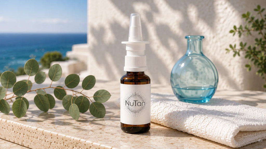 NuTan Essential Nasal Spray 10ml White Label tanning nasal spray bottle