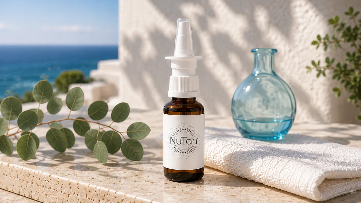NuTan Essential Nasal Spray 10ml White Label tanning nasal spray bottle