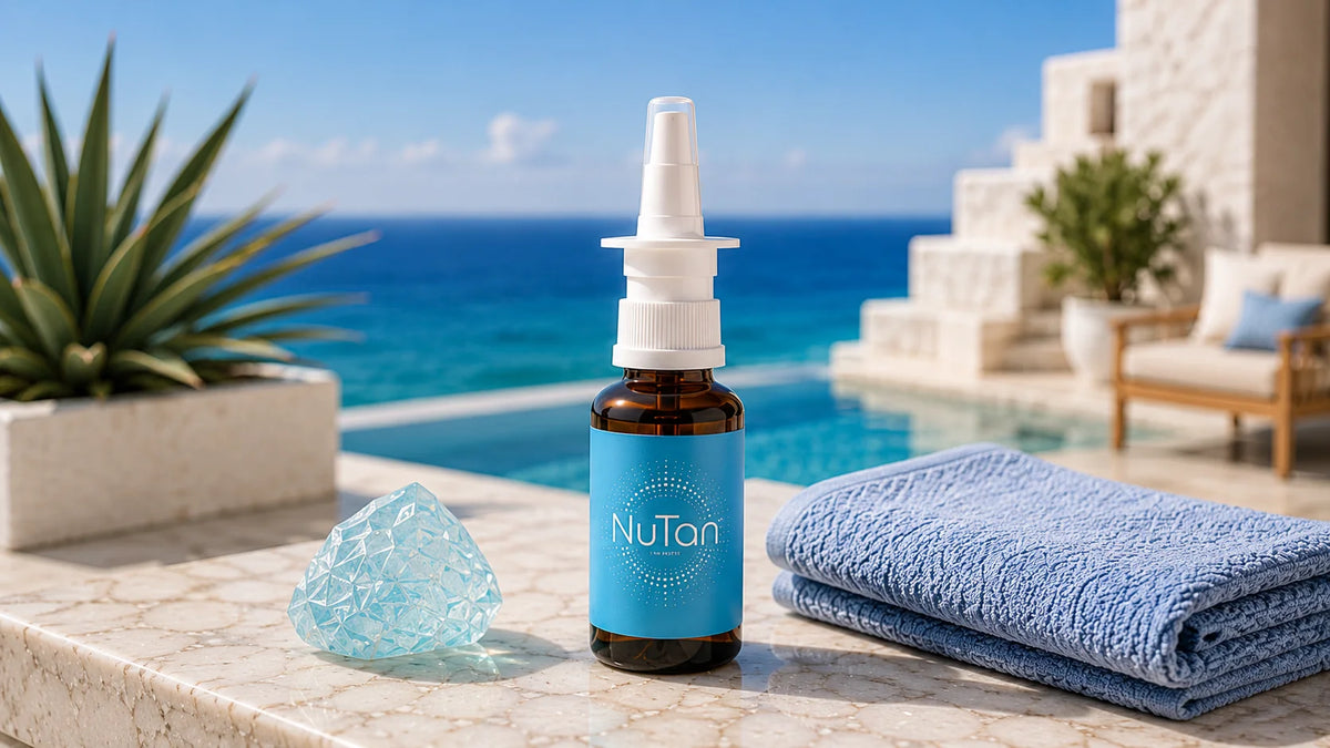 NuTan Extended Nasal Spray 17ml Blue Label tanning nasal spray bottle