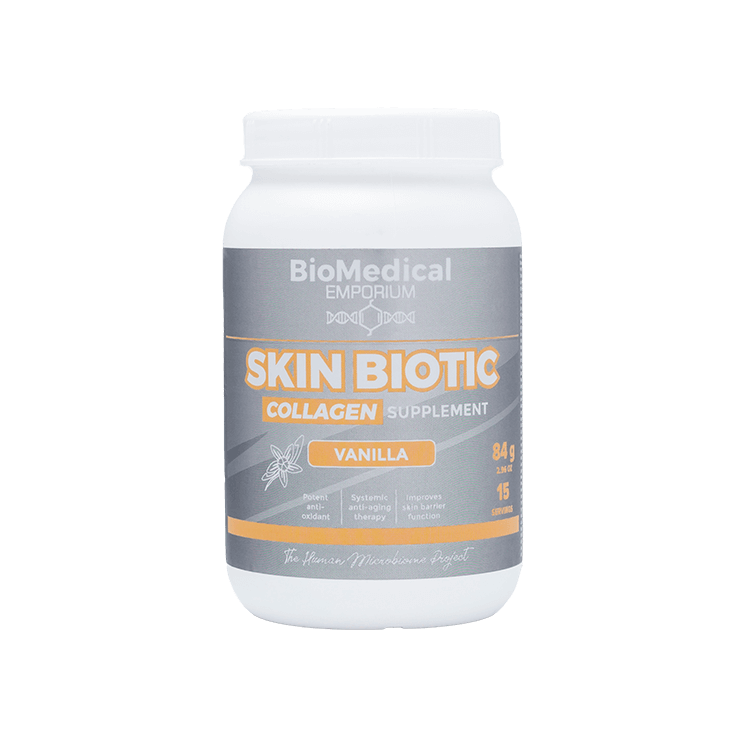 Skin Biotic Supplement 84g — Biomedical Emporium collagen supplement for gut and skin microbiome support
